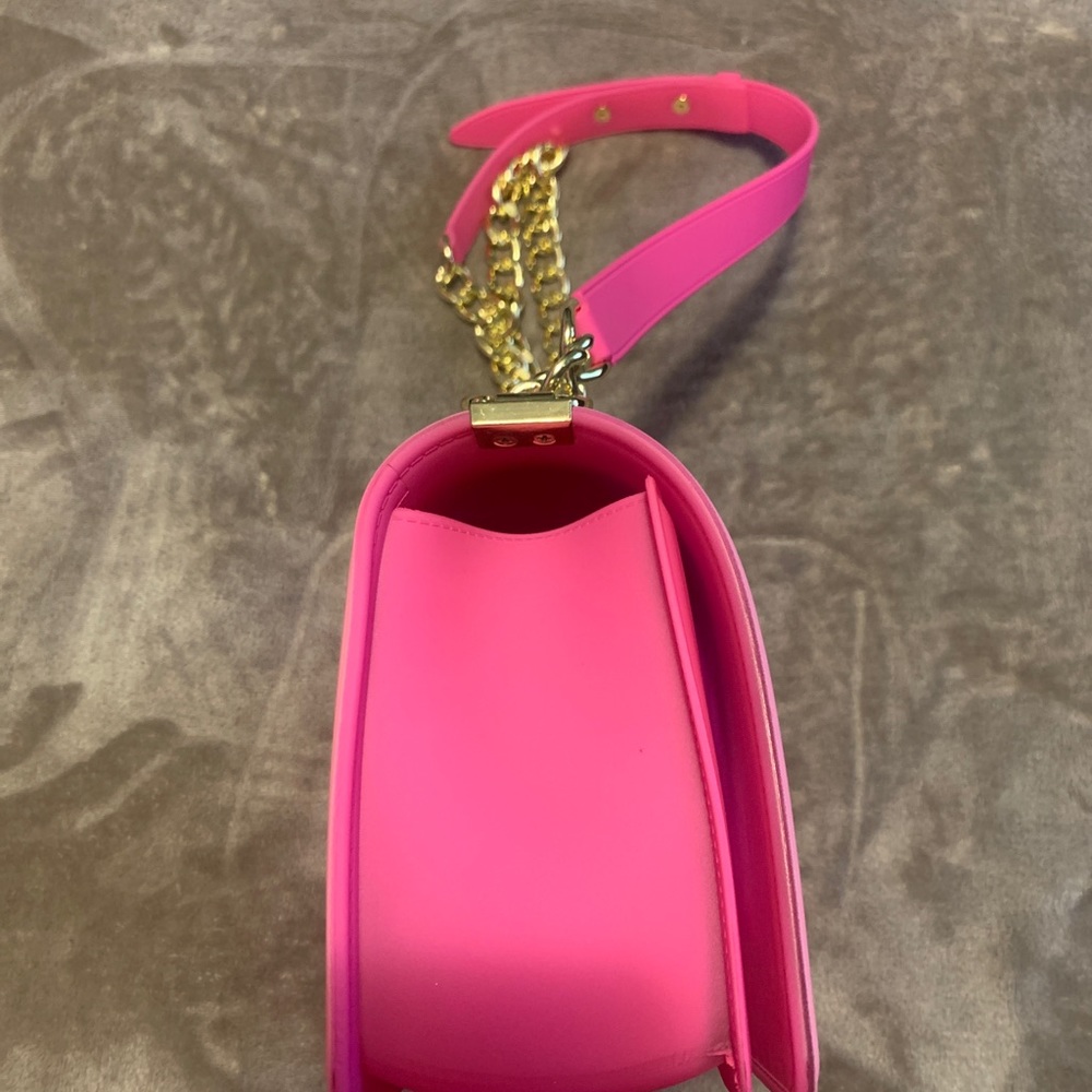 Summery Bubblegum Rubberized Shoulder Bag - Picture 7 of 10